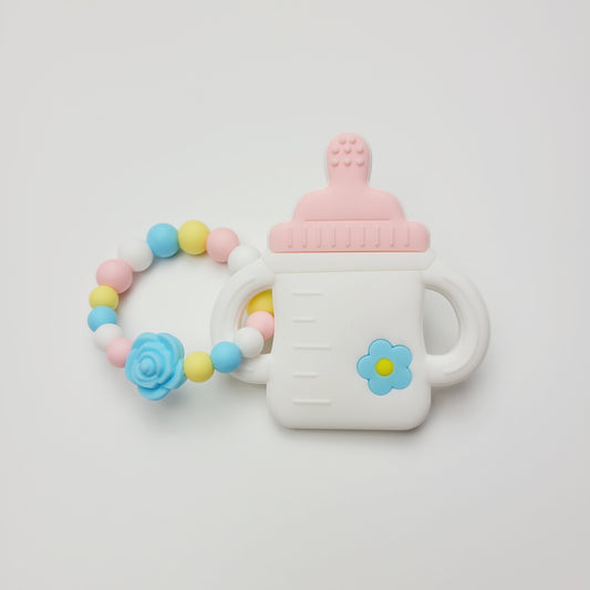 Baby bottle rattle