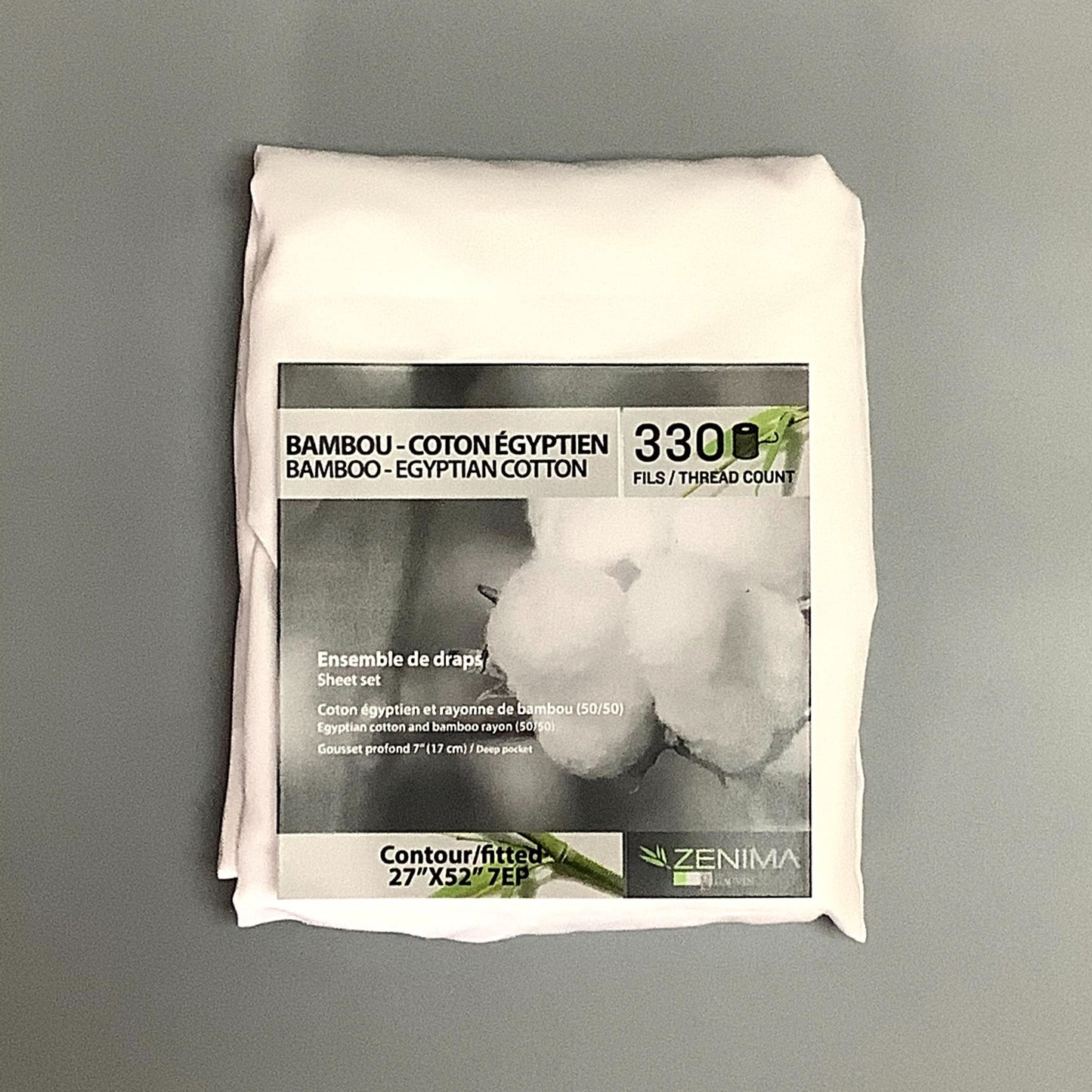 Drap contour en Bambou-Coton Égyptien