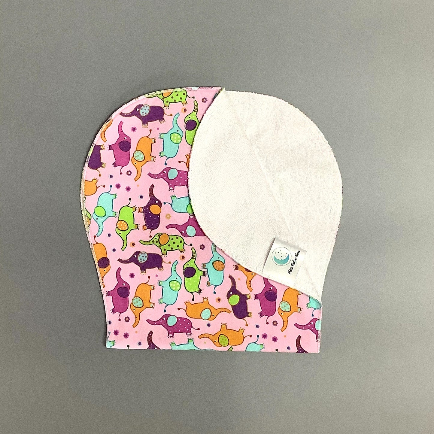Pink Elephant Shoulder Bib