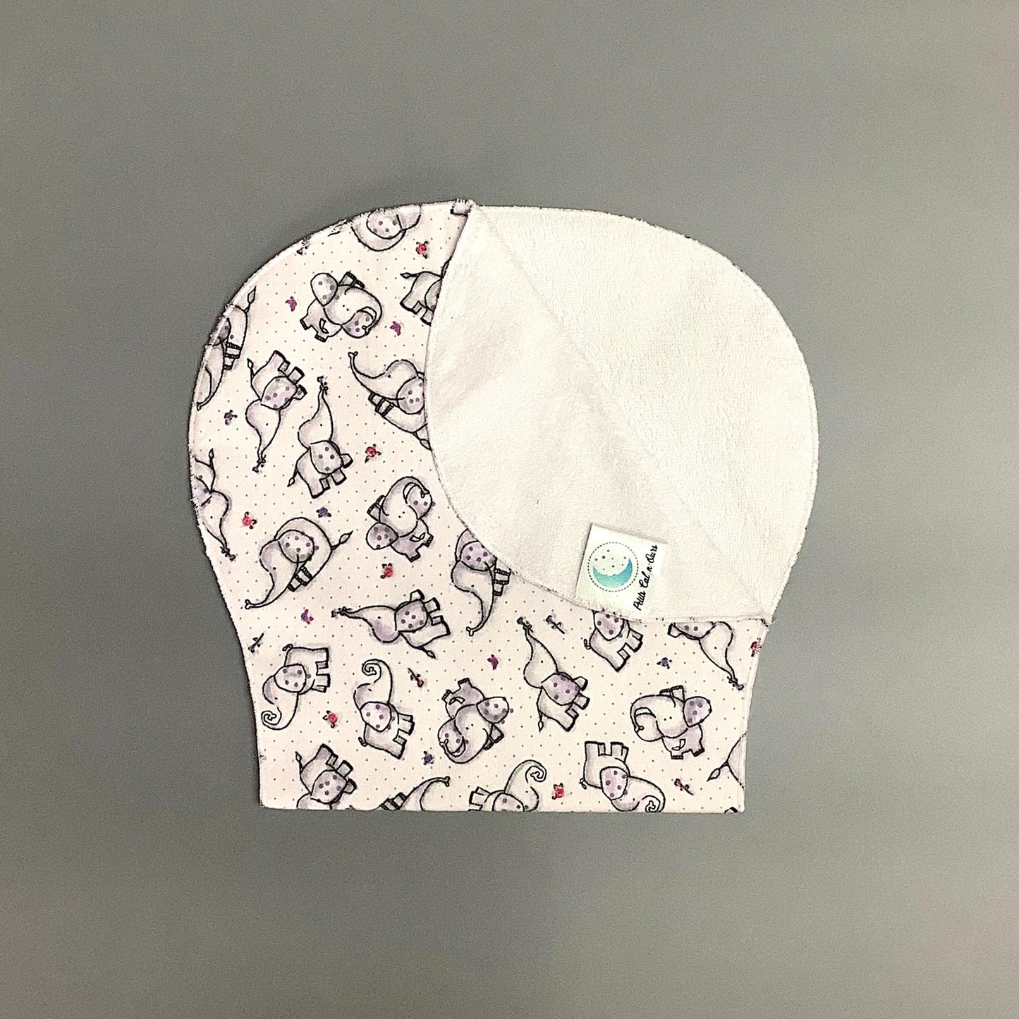 Purple Elephant Shoulder Bib