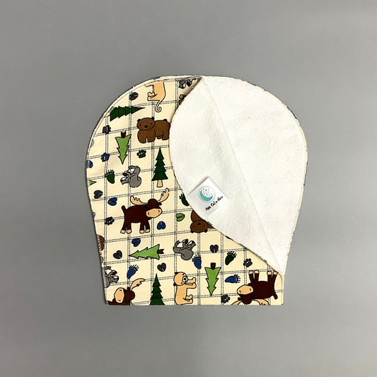 Forest animals shoulder bib