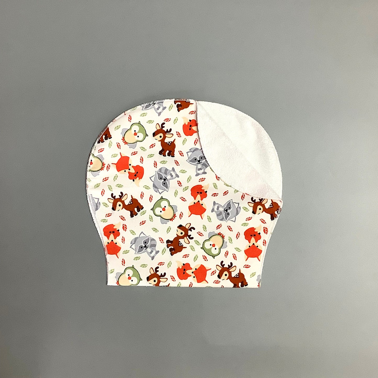 Shoulder bib fox, owls, raccoon, deer