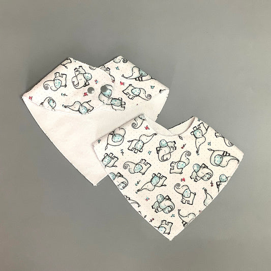 Blue elephant bib