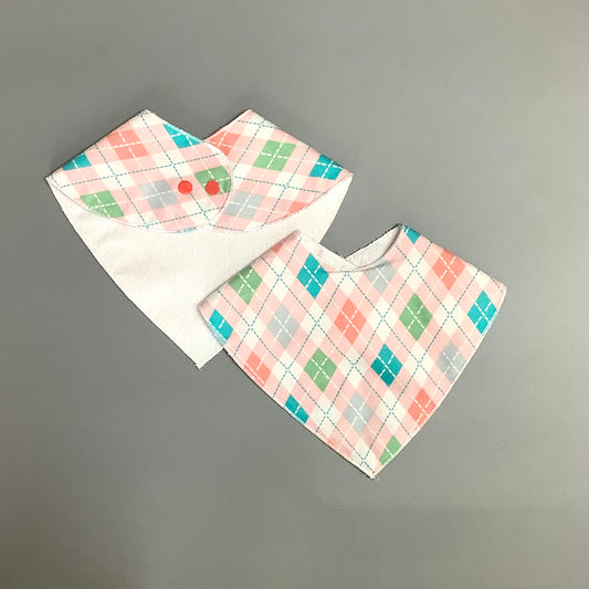 Pink diamond bib