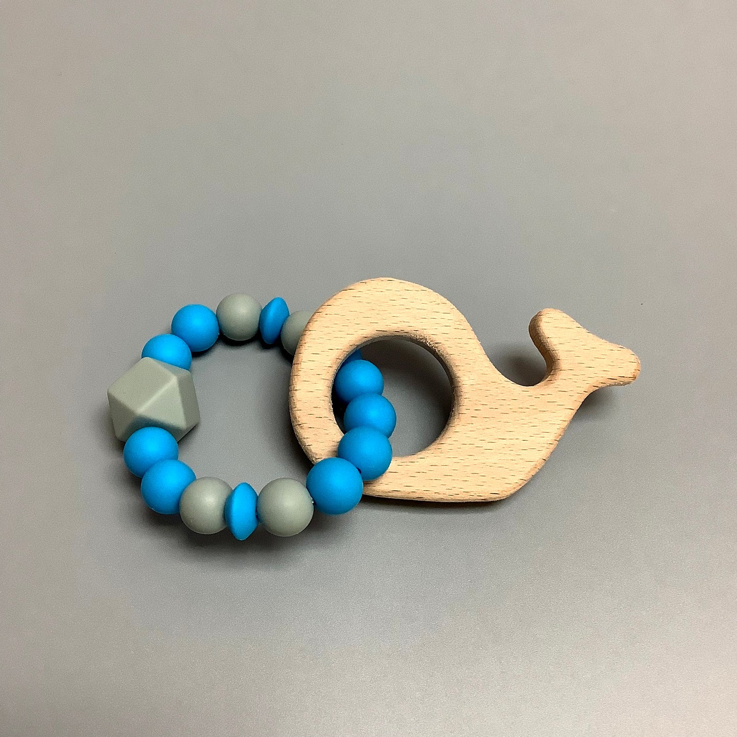 Wooden whale rattle