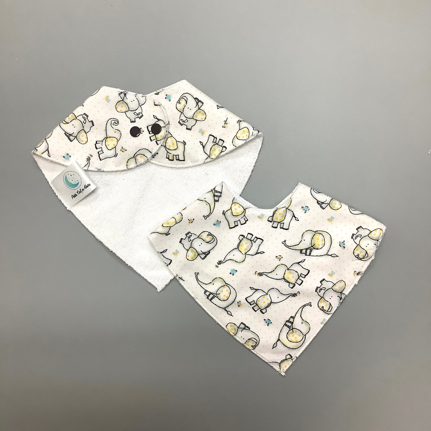 Yellow elephant bib
