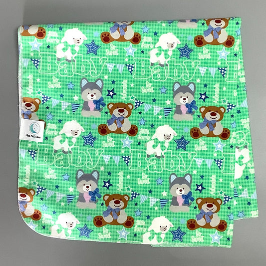 Produit idéal pour endormir vos petits trésors!  Doudou en flannel 100% coton