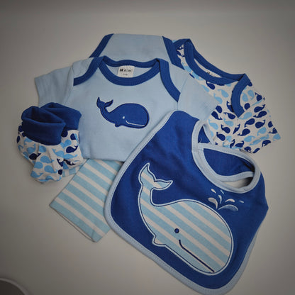 Ensemble pour BabyShower - Toutou chien bleu