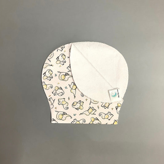 Yellow elephant shoulder bib